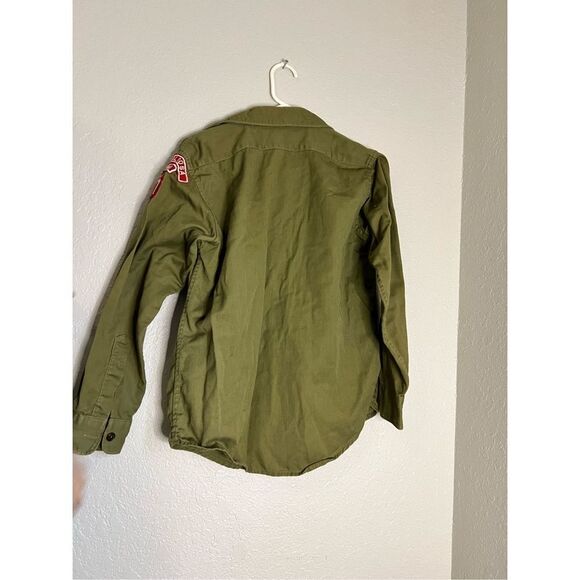 Vintage 40s 50s Sanforized Boy Scout Uniform Shirt  M Patch BSA - Picture 5 of 6